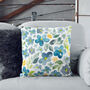 Botanical Blue Wildflower Lumbar Cushion Cover, thumbnail 5 of 12