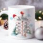 Personalised Family North Pole Eight Names Christmas Mug, thumbnail 1 of 2