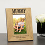 Personalised Mummy I/We Love You Wood Picture Frame, thumbnail 2 of 2