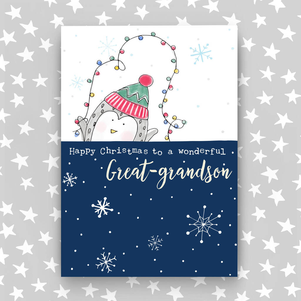 Christmas Card For Great Grandson By Molly Mae®  notonthehighstreet.com