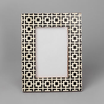G Decor Black Cubic Pattern Stylish Photo Frames, 4 of 4