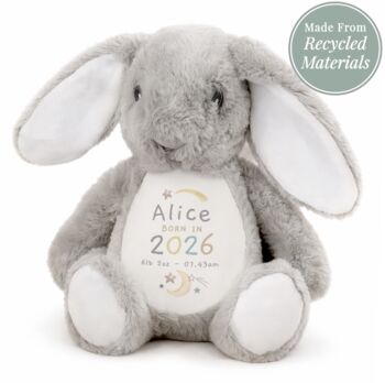 Personalised New Baby Easter Bunny, 2 of 3