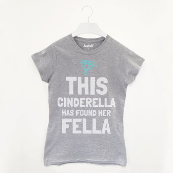 Cinderella Has Found Her Fella Bridal Women's T Shirt, 2 of 3