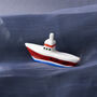 Artisan Glass Trawler Ship | Gift Boxed | Decoration | Collectable | Gift For Home, thumbnail 1 of 4