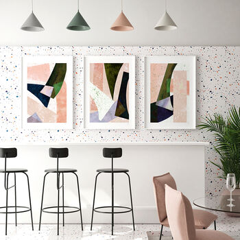 Abstract Colour Block Prints Set Of Three, 2 of 12