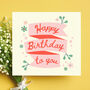 Happy Birthday To You Bright Card, thumbnail 1 of 3
