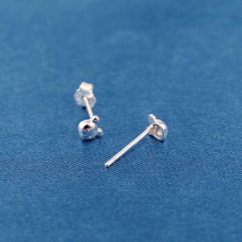 Tiny Bear Sterling Silver Stud Earrings, 5 of 7