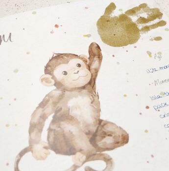 Hardcover Hand Print Baby Giftboxed Memory Book, 6 of 6