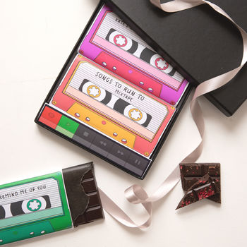 Music Lover's Chocolate Bar Cassettes And Card, 3 of 7