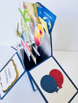 Dominican Republic Themed 3D Birthday Card, 7 of 8