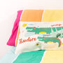 Children's Personalised Crocodile Themed Cushion, thumbnail 4 of 9