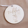 Personalised Wooden First Christmas Bauble, thumbnail 2 of 4