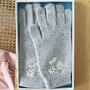 Personalised Daisy Ladies Soft Knit Warm Gloves Gift, thumbnail 3 of 9