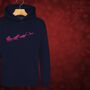 Dinosaur Sleigh Kids Hoodie Christmas Jumper, thumbnail 8 of 11