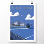 The Rec Bath Blue, Black And Whites Edition Poster, thumbnail 2 of 6