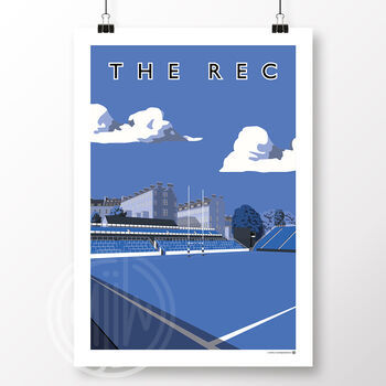 The Rec Bath Blue, Black And Whites Edition Poster, 2 of 6
