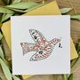 Personalised Luxury Handmade Dove Christmas Card, thumbnail 3 of 7