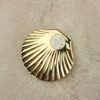 60th Birthday Sixpence Shell Compact Mirror, 5 of 9