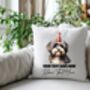 Personalised Havanese Birthday Congratulations Party Cushion, thumbnail 2 of 2