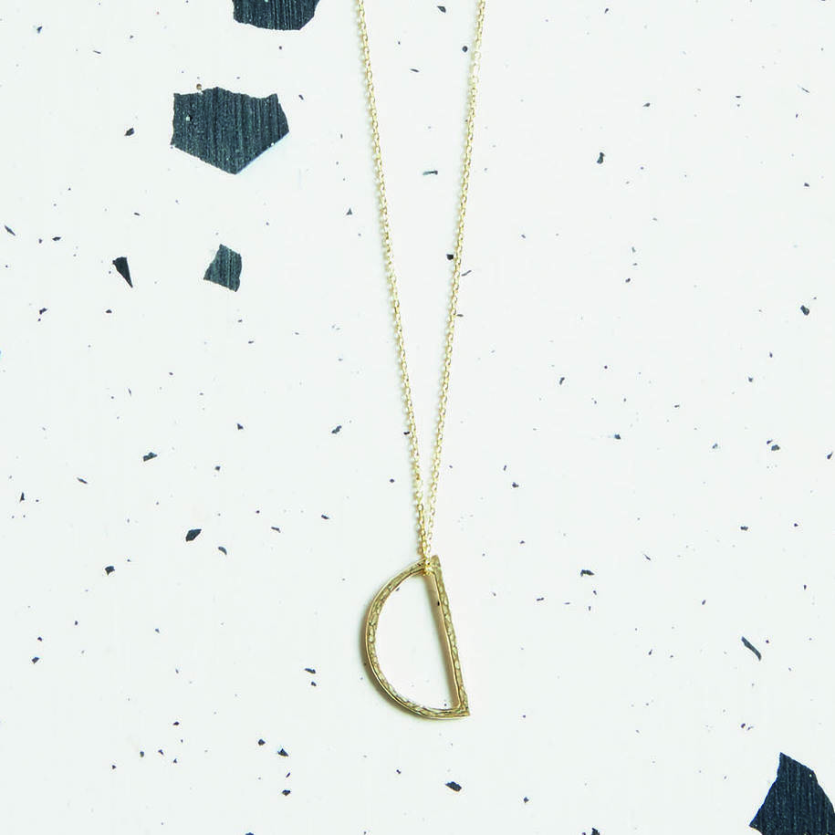 Demi Lune Pendant Necklace, 1 of 8