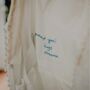 Hand Embroidered Handwriting Wedding Dress Patch, thumbnail 2 of 12