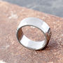 Men's Plain Stainless Steel Ring With Curved Edges, thumbnail 3 of 12