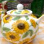 Two Cup Teapot In Sunflower Design, thumbnail 2 of 7