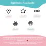 Personalised Quartz Star And Initial Pebble Necklace, thumbnail 5 of 8