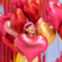 Pink Heart Foil Balloon, thumbnail 3 of 4