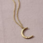 Personalised Birthstone Crescent Moon Necklace, thumbnail 3 of 11