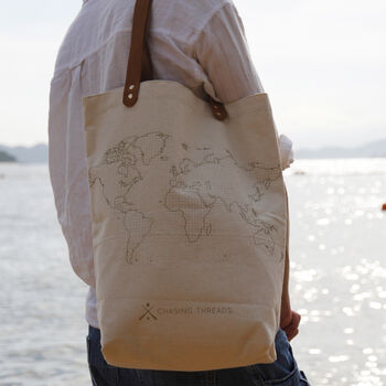 Stitch Your Travels Tote Bag Kit, 8 of 12
