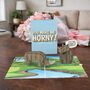 You Make Me Horny! Cheeky Love Card With Funny Pop Up Rhinos, thumbnail 1 of 9