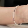 Natural Amethyst And Moonstone Bracelet, thumbnail 4 of 7