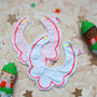 Christmas Elf Bib And Rattle Baby Gift Set, thumbnail 12 of 12