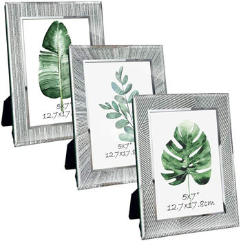 Set Of Three Silver Glass Photo Frames, 2 of 7