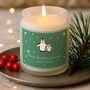 Personalised Gingerbread Scented Christmas Candle | Penguin Grandpa Gift, thumbnail 1 of 2