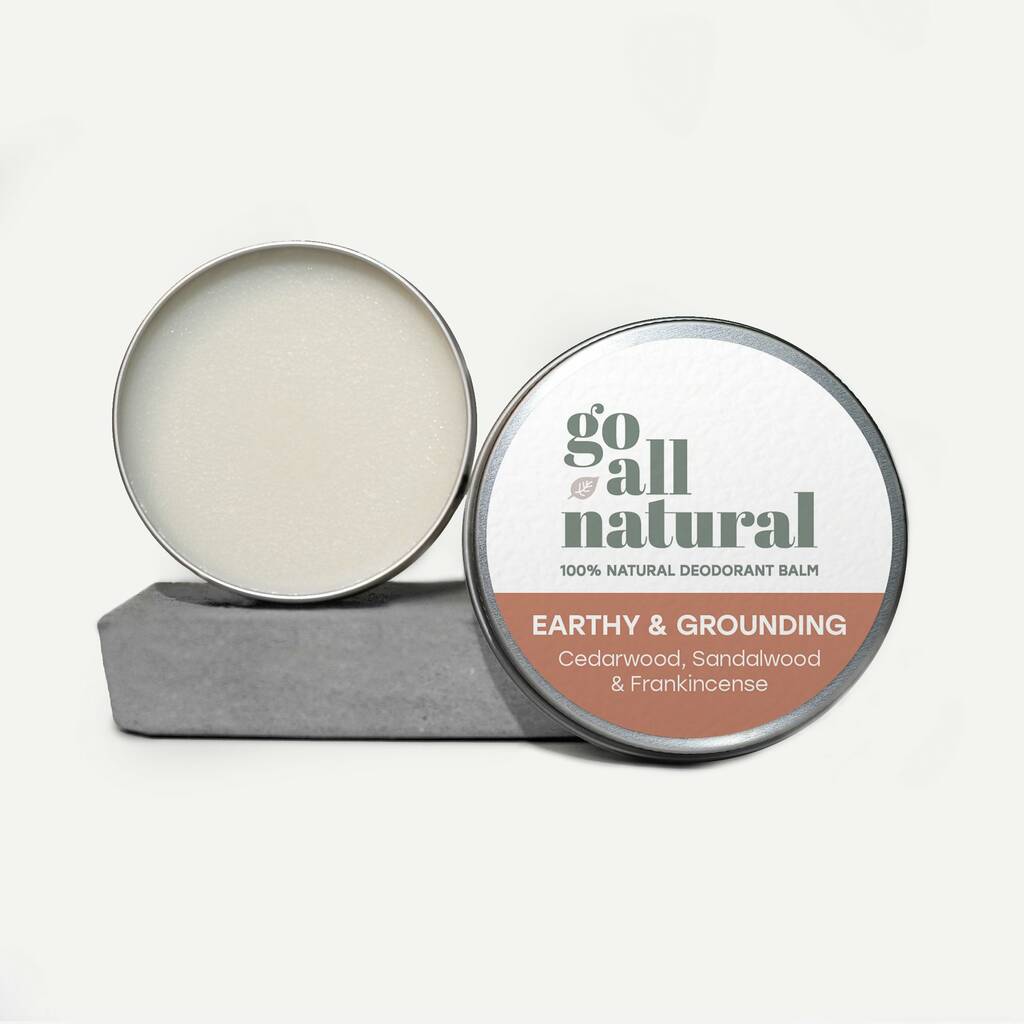 Earthy And Grounding Natural Deodorant Balm, 1 of 3