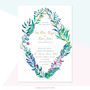 Exotic Diamond Wedding Invitation, thumbnail 3 of 9