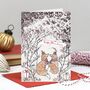 'Snowy Wildwood' Mixed Pack Of Eight Christmas Cards, thumbnail 2 of 9