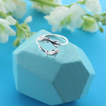 Swimming Fish Adjustable Ring, 2 of 3