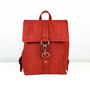 Sustainable Cork Small Backpack Red, thumbnail 3 of 10