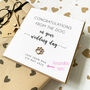 Personalised Wedding Day Card From The Dog, thumbnail 2 of 6