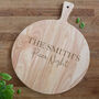 Personalised Wooden Any Wording Family Pizza Board Paddle, thumbnail 2 of 2
