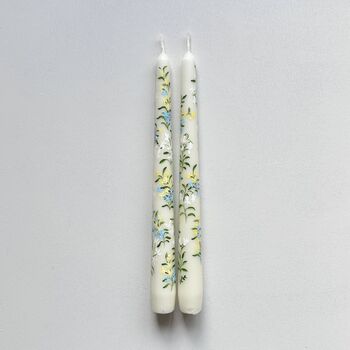 Hand Painted Wildflower Taper Candles, 6 of 10