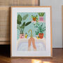'Bathroom Plants' Art Print A1, A2, A3, A4, A5, A6, thumbnail 2 of 2