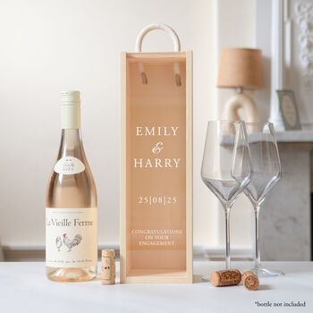 Personalised Engagement Bottle Box Gift, 4 of 10