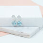 Salina Sterling Silver Disc And Blue Topaz Earrings, thumbnail 1 of 4