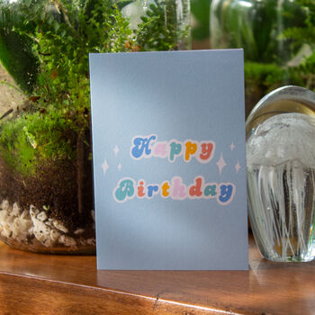 Blue Happy Birthday Card, 9 of 9