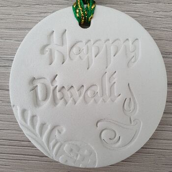 Happy Diwali Clay Decoration, 2 of 4