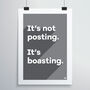 Posting Is Boasting Print, thumbnail 6 of 12